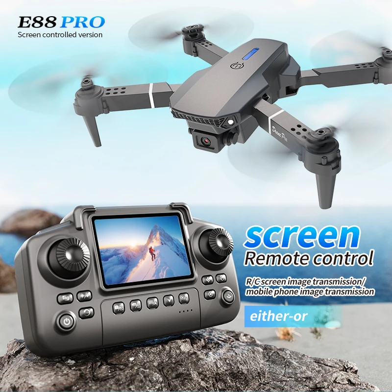 Smart Home Camera - Profesjonalny dron E88 PRO z ekranem