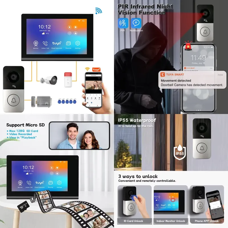 Smart Home Camera - 【CHIMU HOME】 Nowy wideodomofon IP z