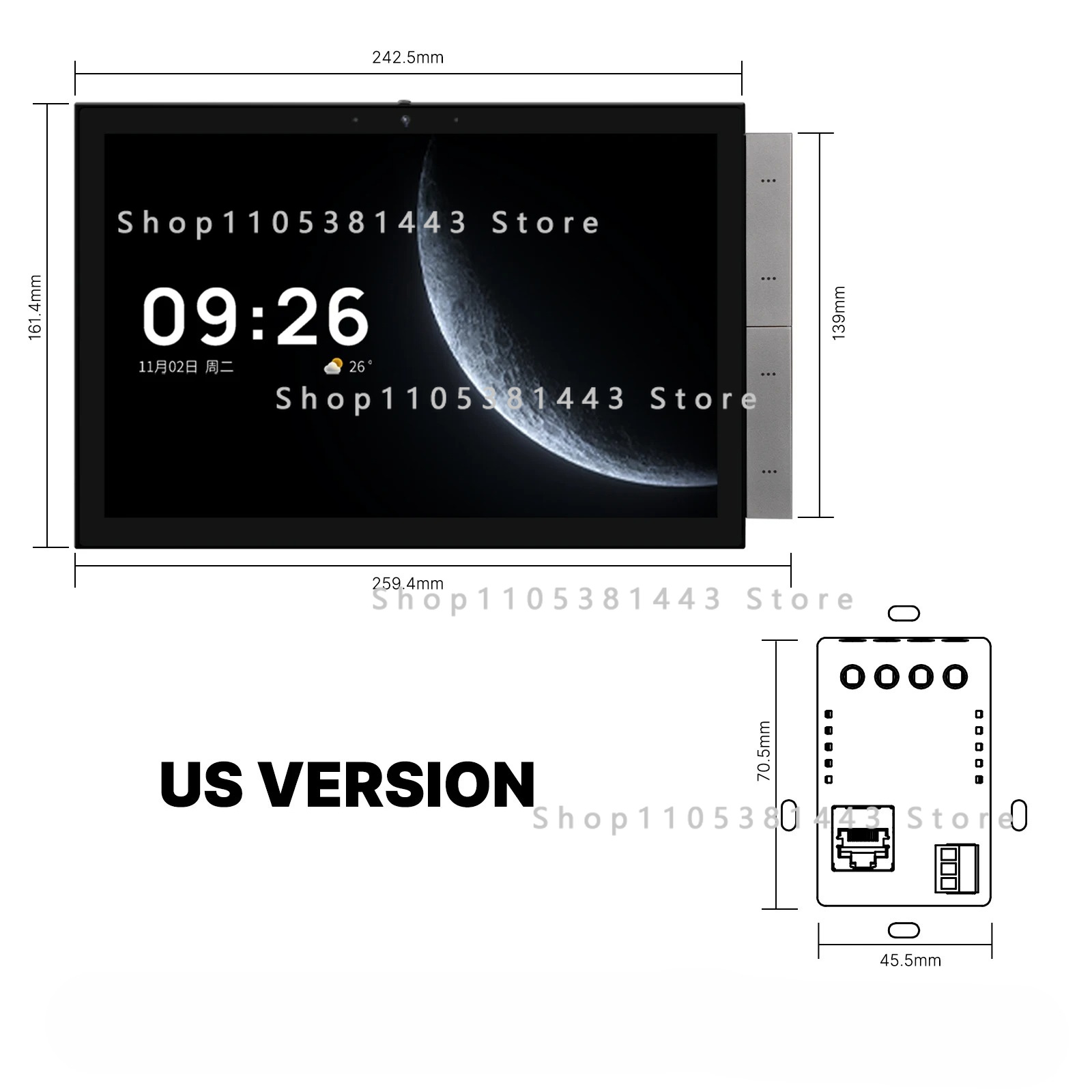 Smart Home Control Panel - Automatyka domowa 2026 Moes Tuya 10,1-calowy
