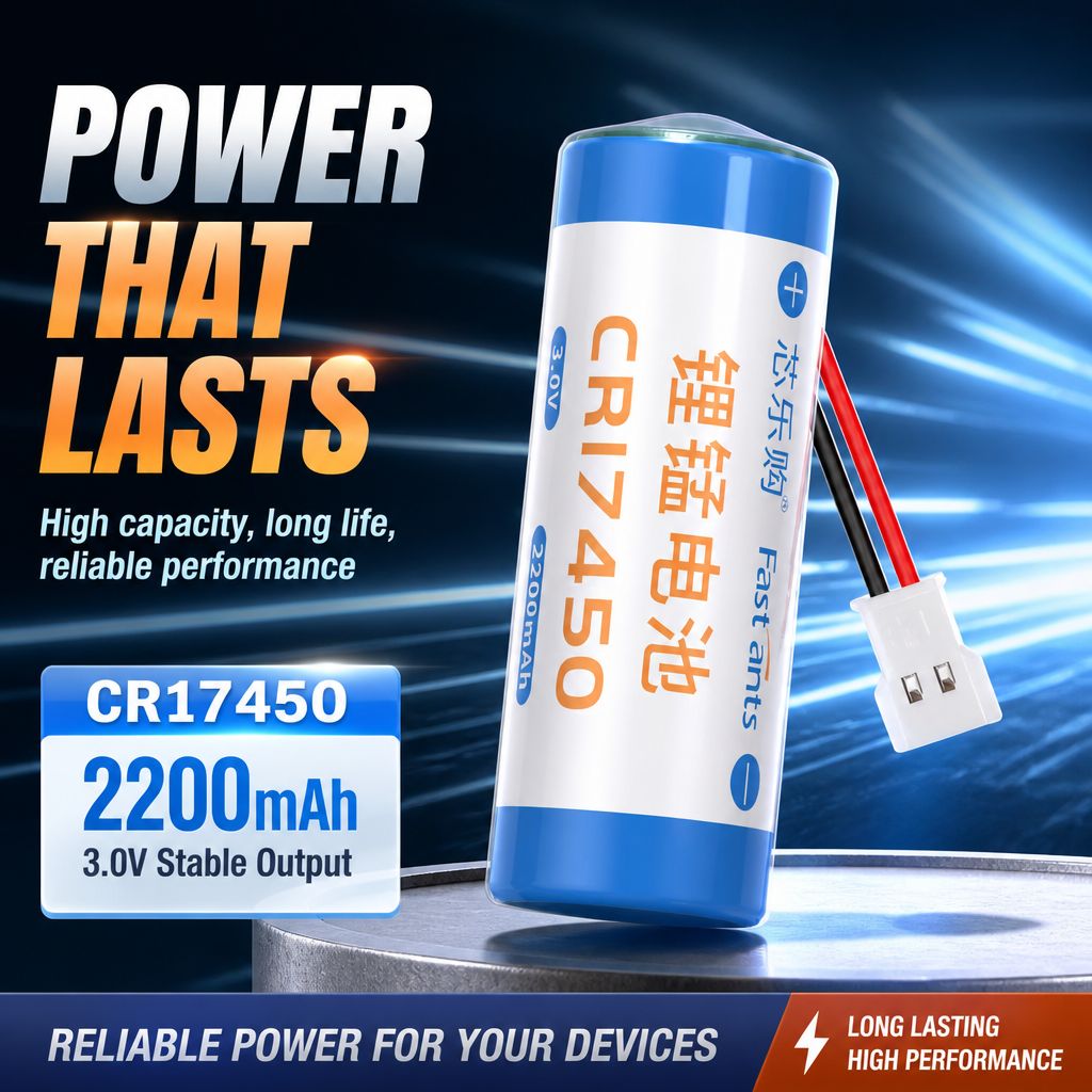 Smart Smoke Detector - 1 szt. Bateria CR17450 3V 2200mAh