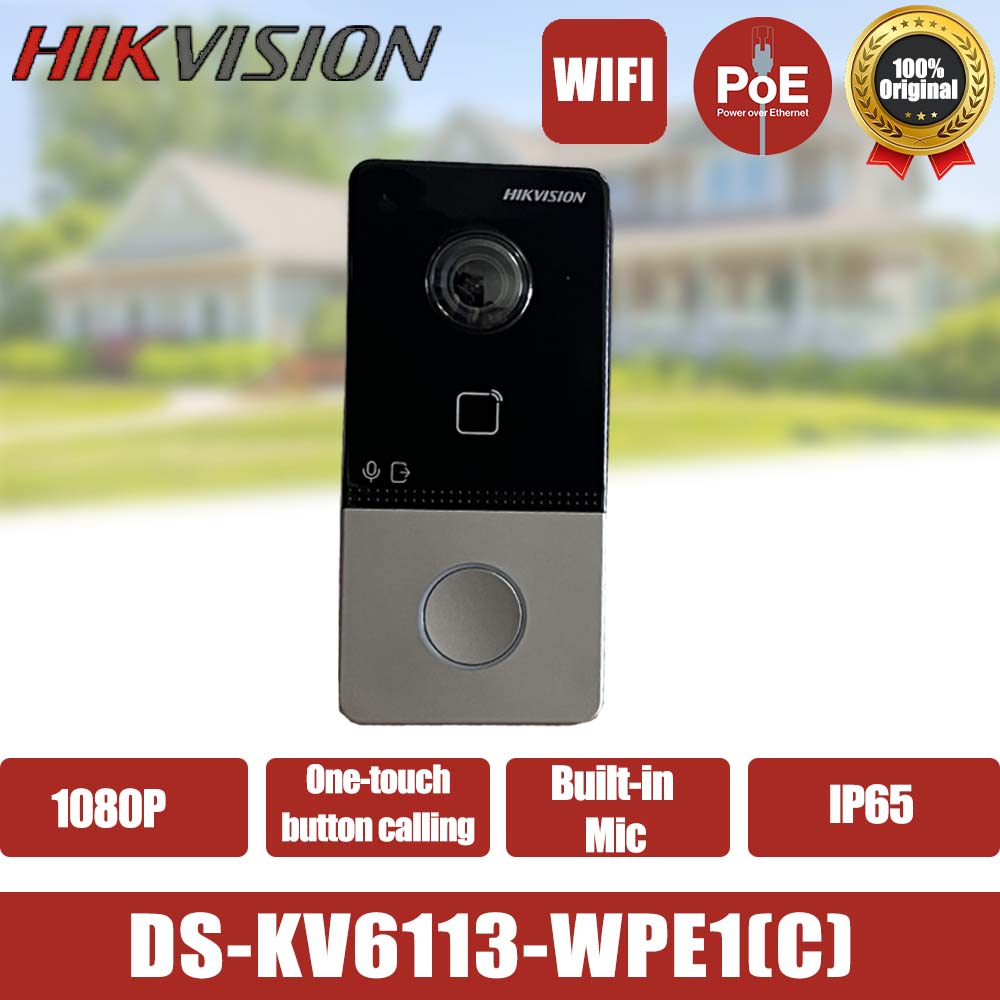 Smart Home Hikvision - Dzwonek Hikvision inteligentny dom POE domofon