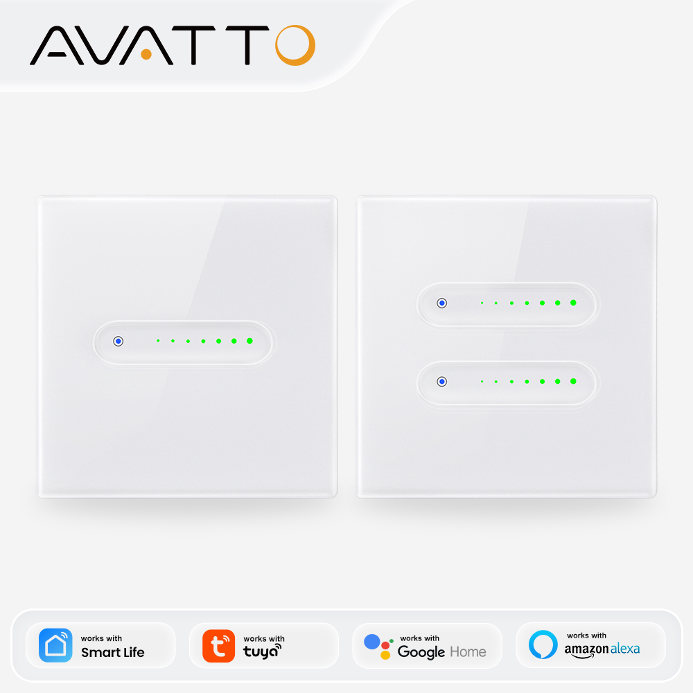 Smart Home Control Panel - AVATTO WiFi 1/2-kanałowy inteligentny ściemniacz, dotykowy
