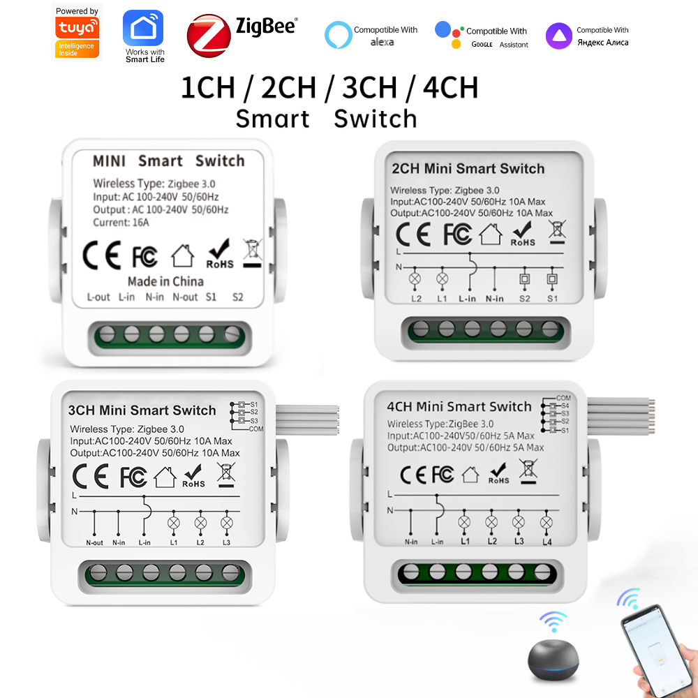 Smart Home Zigbee 3.0 - Inteligentny przełącznik Tuya Zigbee 3.0 1/2/3/4-kierunkowy
