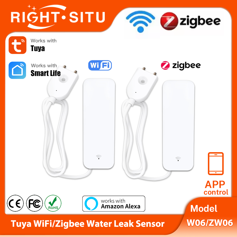 Smart Home Blog - Czujnik zalania Tuya WiFi Zigbee, inteligentny