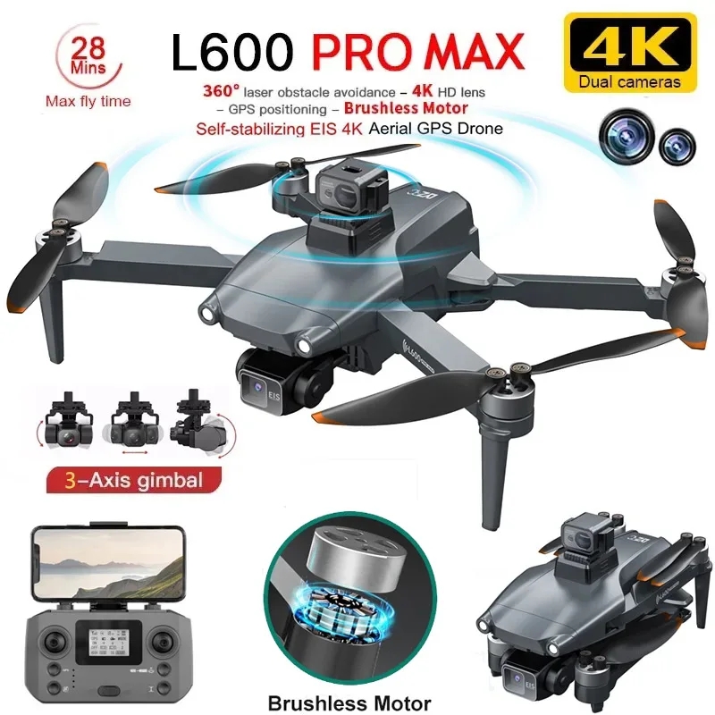 Smart Home Camera - L600 PRO MAX GPS Drone Profesjonalny