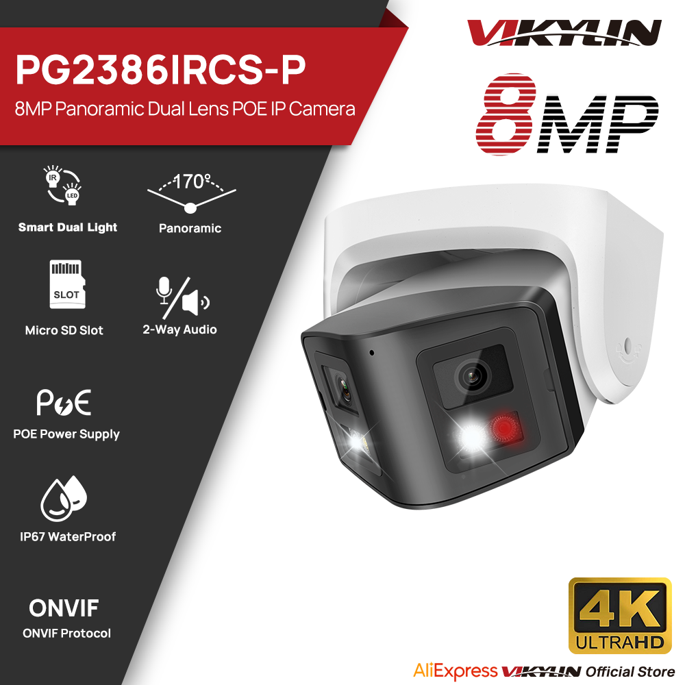 Smart Home Hikvision - Kamera IP Vikylin 8MP Panoramiczna Smart