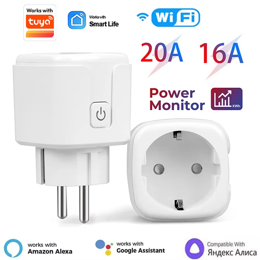Smart Home Living Room - Inteligentne gniazdko WiFi 20A EU z