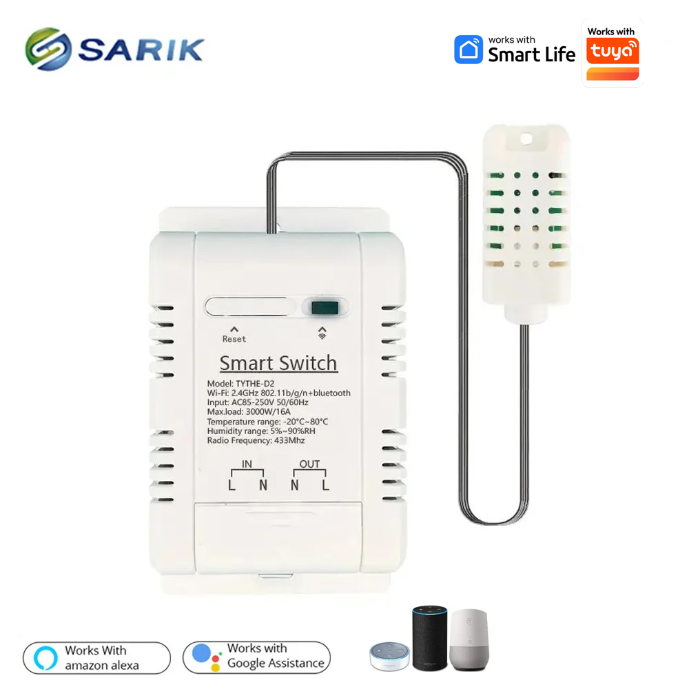Smart Home Thermostat - Współpracuje z Tuya 16A 3000W WiFi
