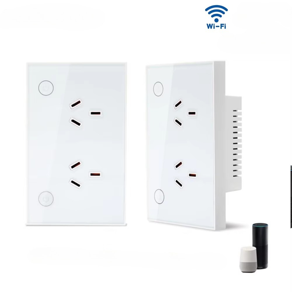 Smart Home Control Panel - Inteligentne gniazdko ścienne Zigbee Wi-Fi Matter