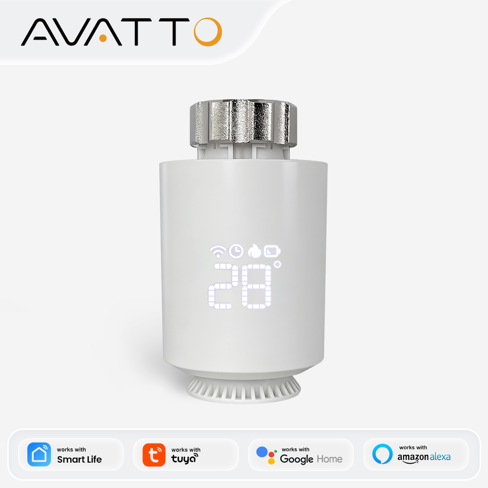 Smart Home Thermostat - AVATTO ZigBee3.0 Termostat Radiatorowy Inteligentny Regulator