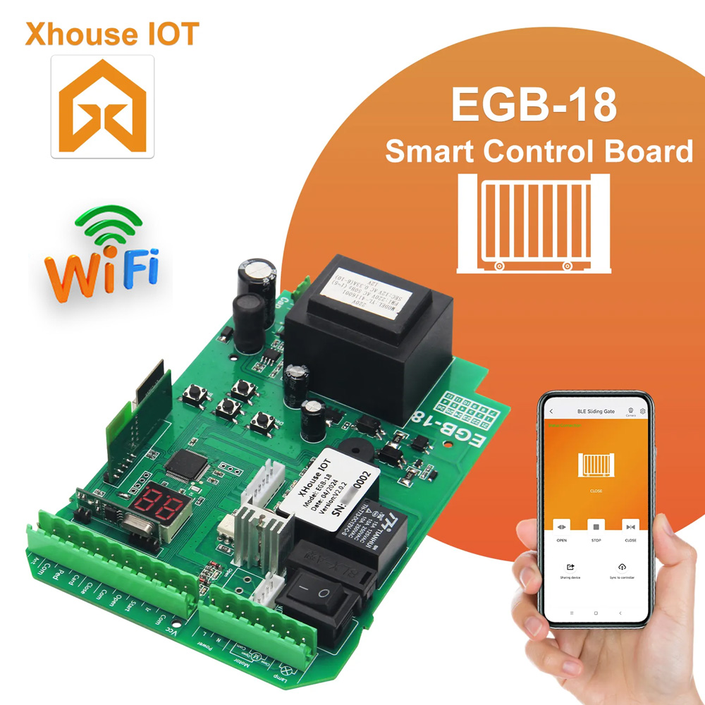 Smart Home Apple - Płyta główna do otwieracza bramy przesuwnej,
