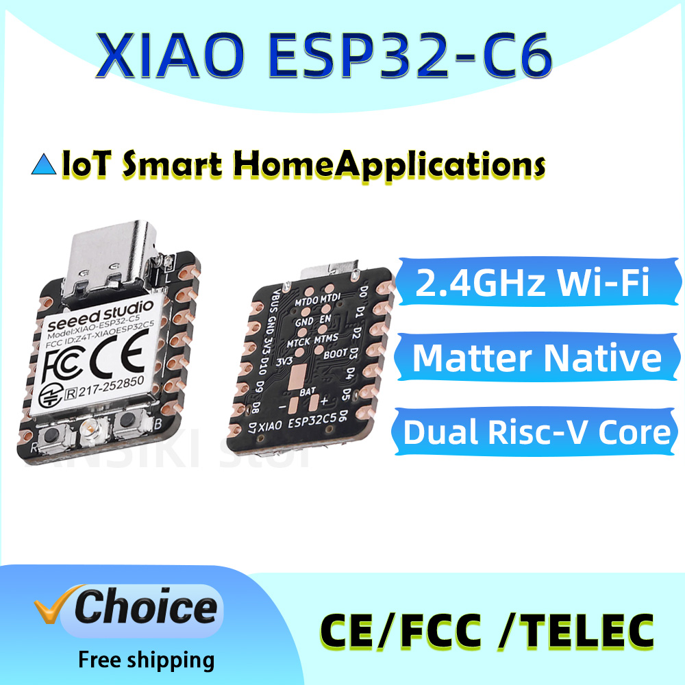 Smart Home Arduino Project - Płytka rozwojowa XIAO ESP32-C6 2.4GHz WiFi