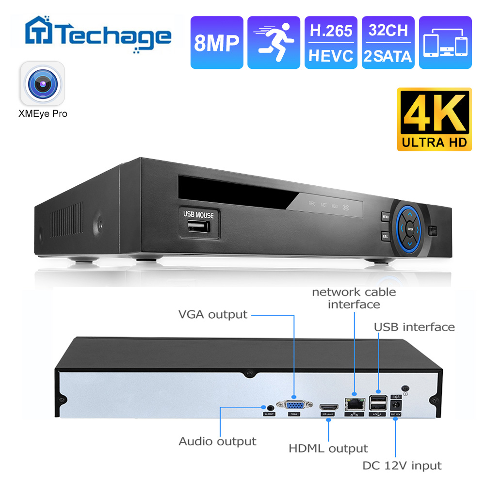 Techage UHD H.265 36-kanałowy  – Security Ip Camera recenzja i cena