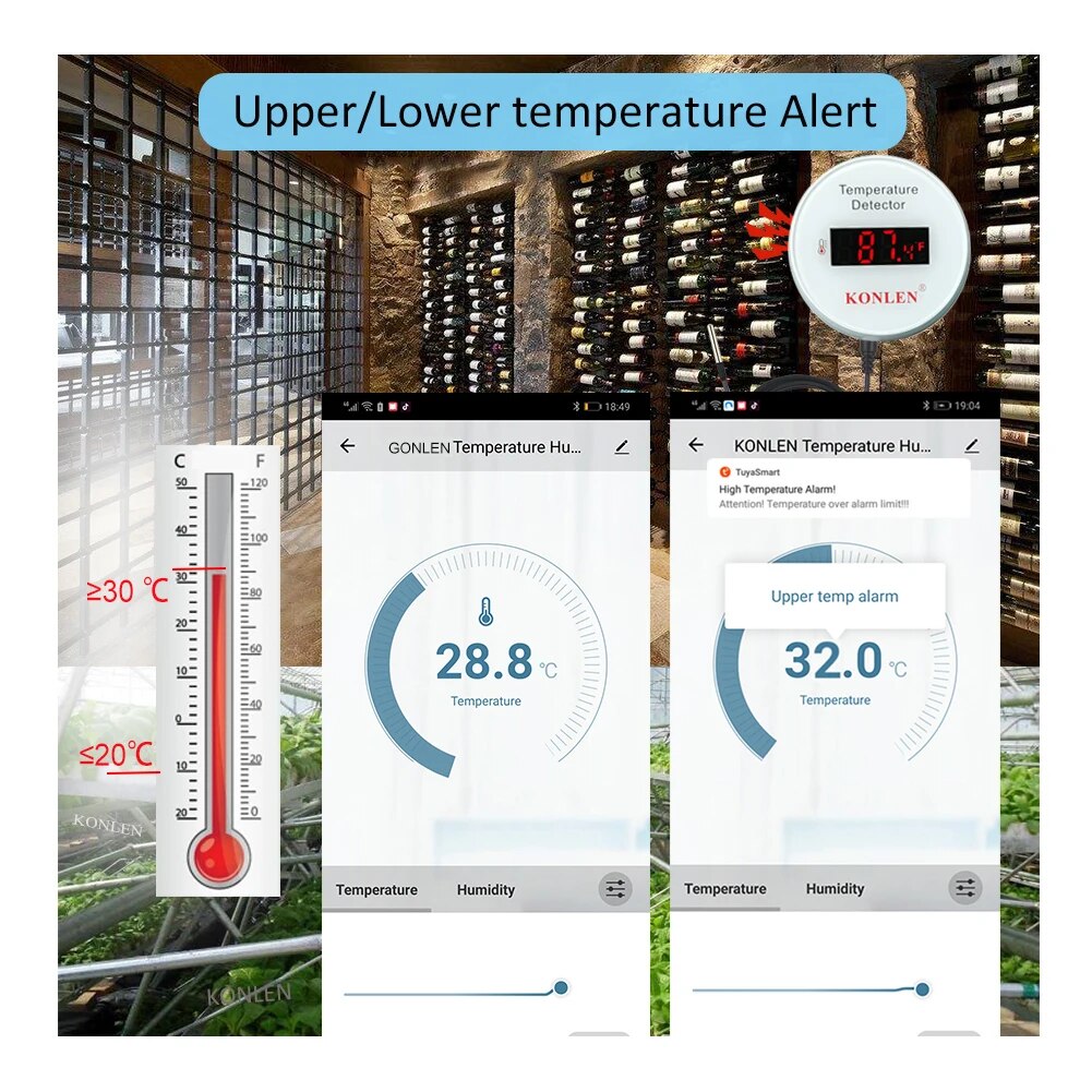 KONLEN Tuya Wifi czujnik tempe – Smart Home Thermostat recenzja i cena