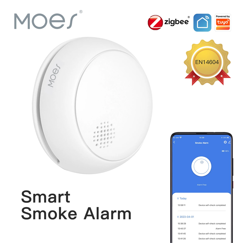Czujnik dymu MOES ZigBee Smart – Smart Smoke Detector recenzja i cena