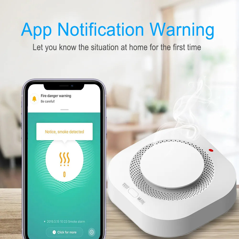 Inteligentny czujnik dymu Tuya – Smart Smoke Detector recenzja i cena