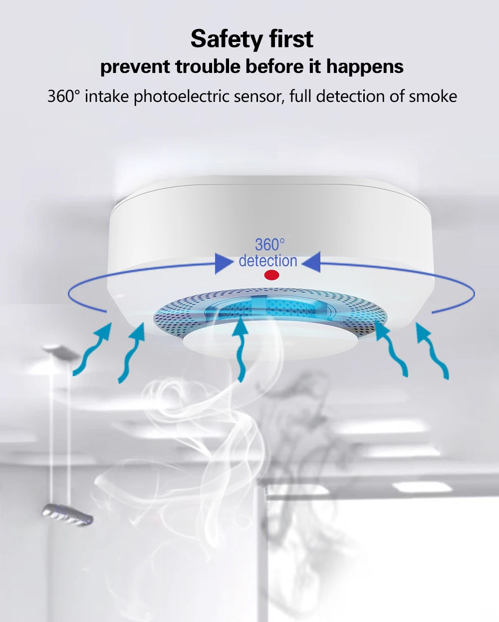 Inteligentny czujnik dymu Tuya – Smart Smoke Detector recenzja i cena