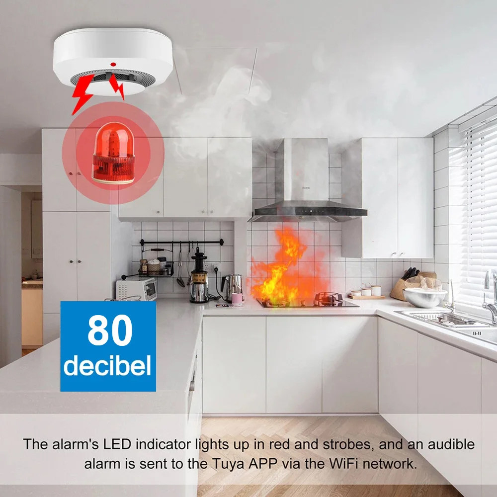 Inteligentny czujnik dymu Tuya – Smart Smoke Detector recenzja i cena