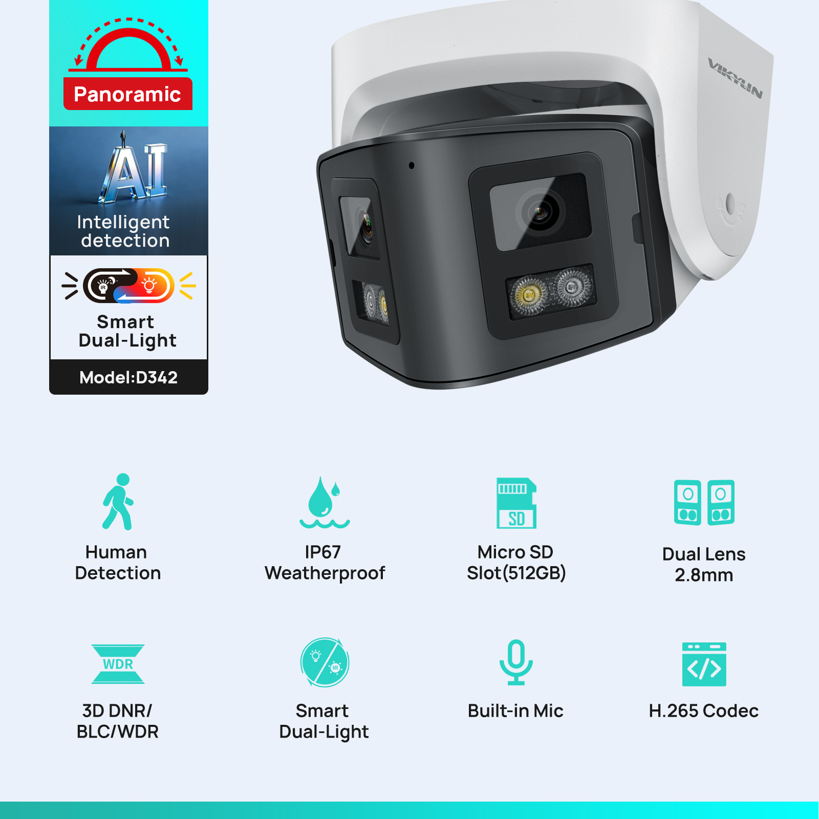 Kamera IP Vikylin 4MP Panorami – Smart Home Hikvision recenzja i cena