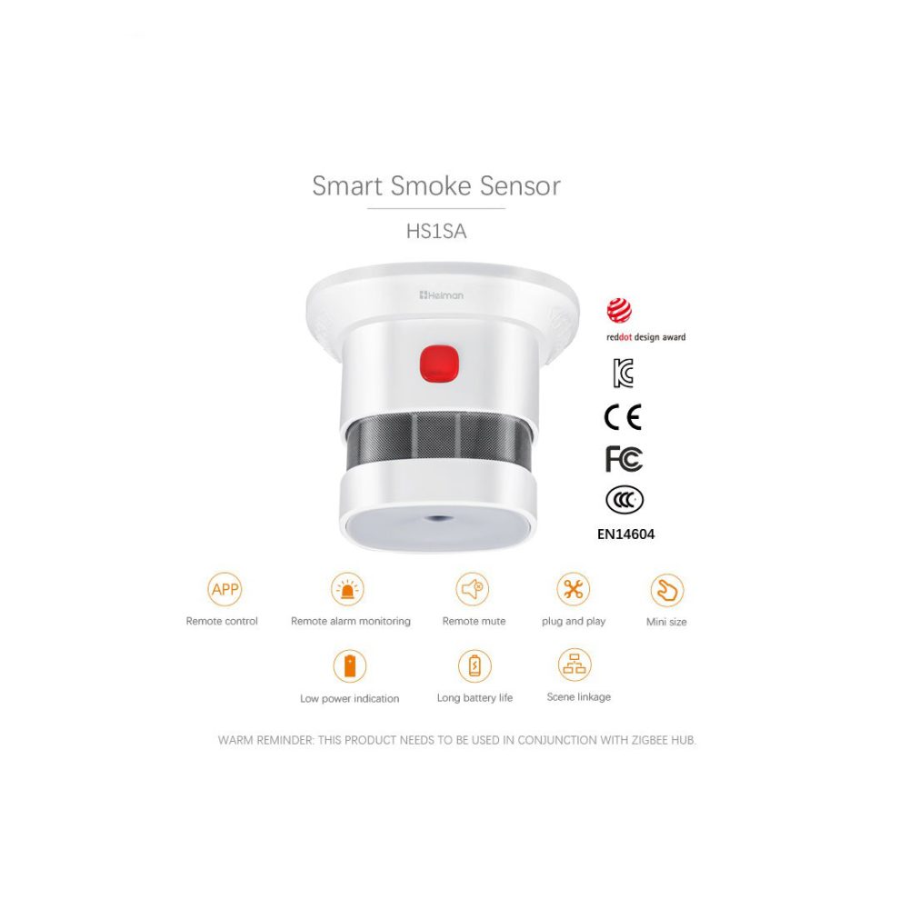 Czujnik dymu Tuya Smart Zigbee – Smart Smoke Detector recenzja i cena
