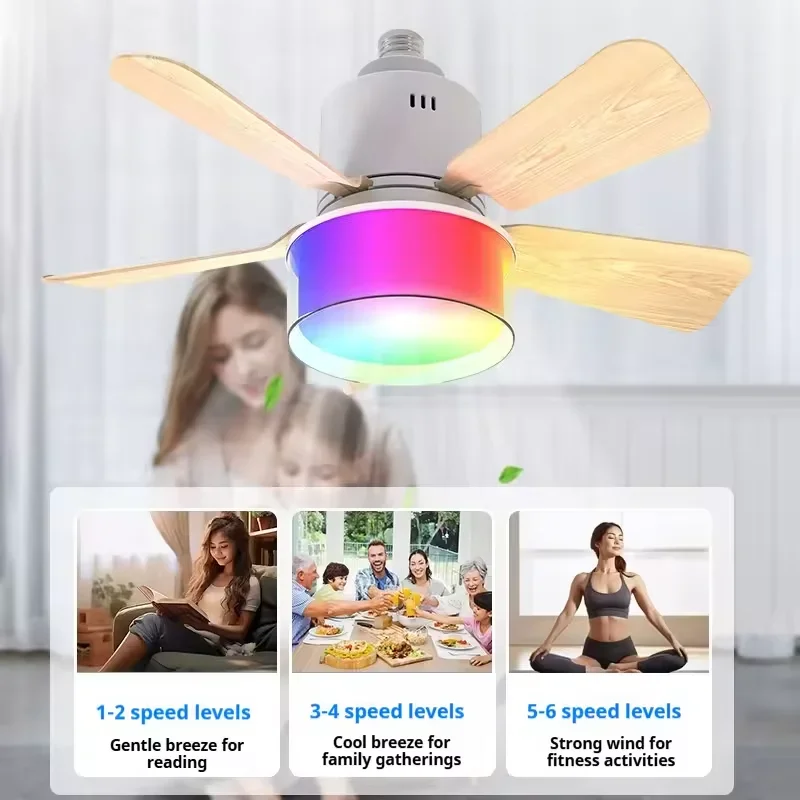 RGB LED Wentylator sufitowy La – Smart Home Living Room recenzja i cena