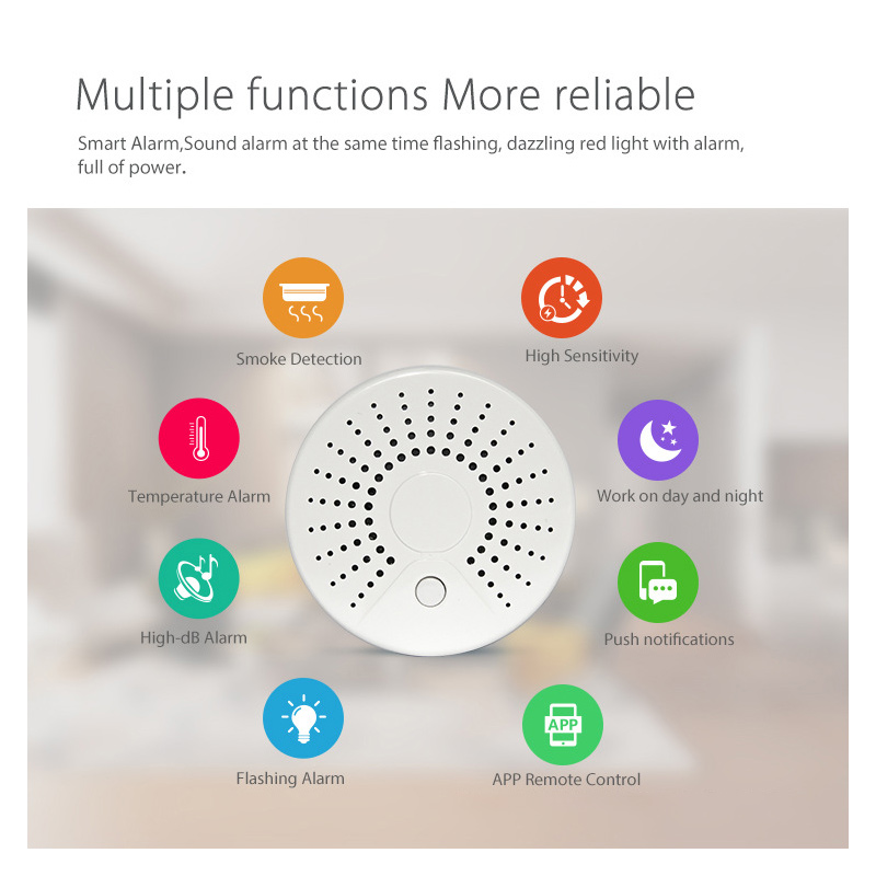Czujnik dymu Tuya WiFi Smart H – Smart Smoke Detector recenzja i cena