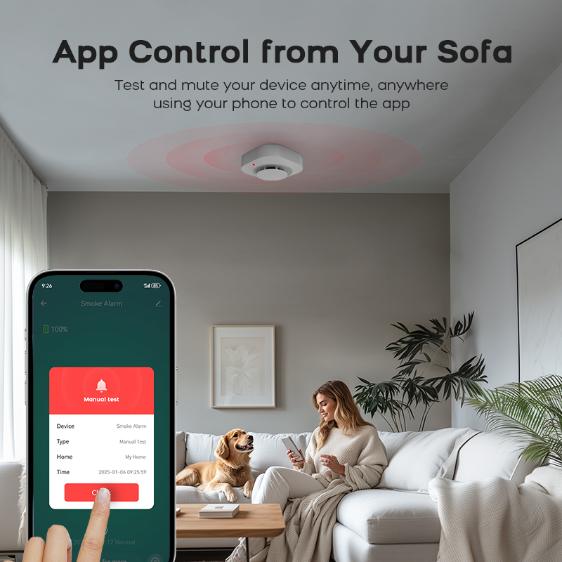 Czujnik dymu WiFi, system alar – Smart Smoke Detector recenzja i cena