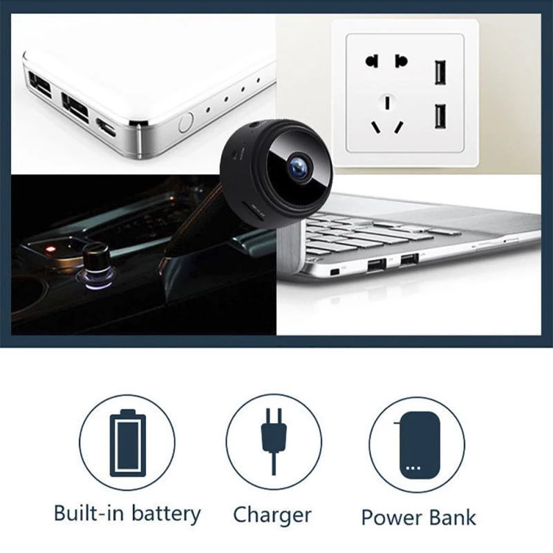 Miniaturowa kamera WiFi HD 108 – Security Ip Camera recenzja i cena