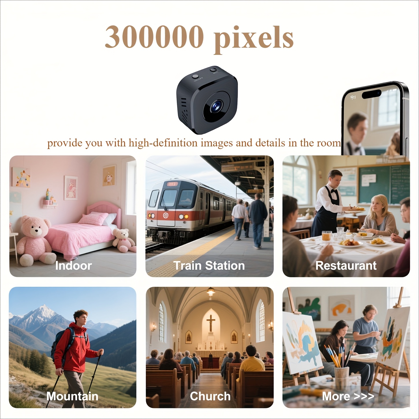 Miniaturowa kamera WiFi HD 108 – Smart Home Camera recenzja i cena