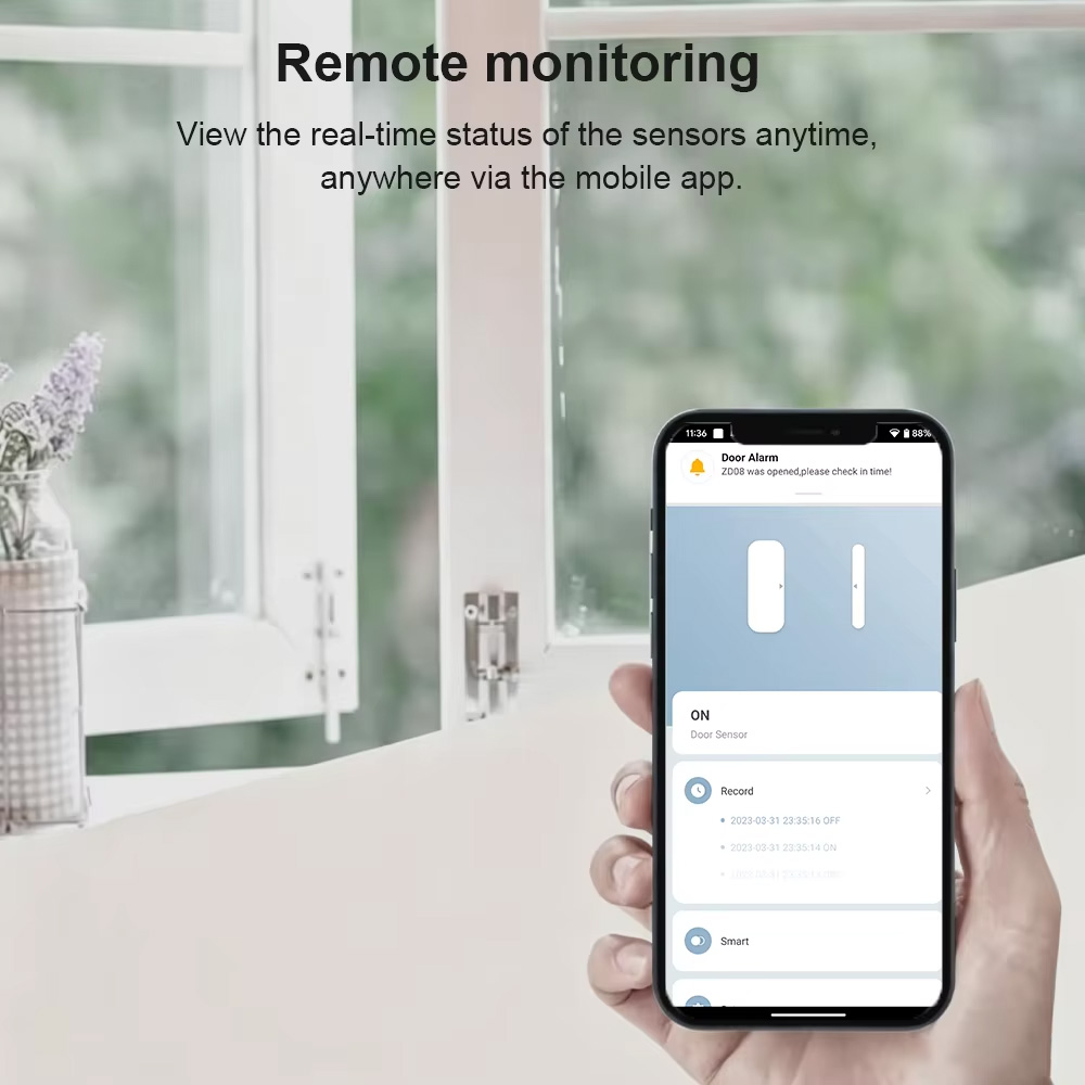 Czujnik otwarcia drzwi/okien Z – Smart Home Zigbee 3.0 recenzja i cena