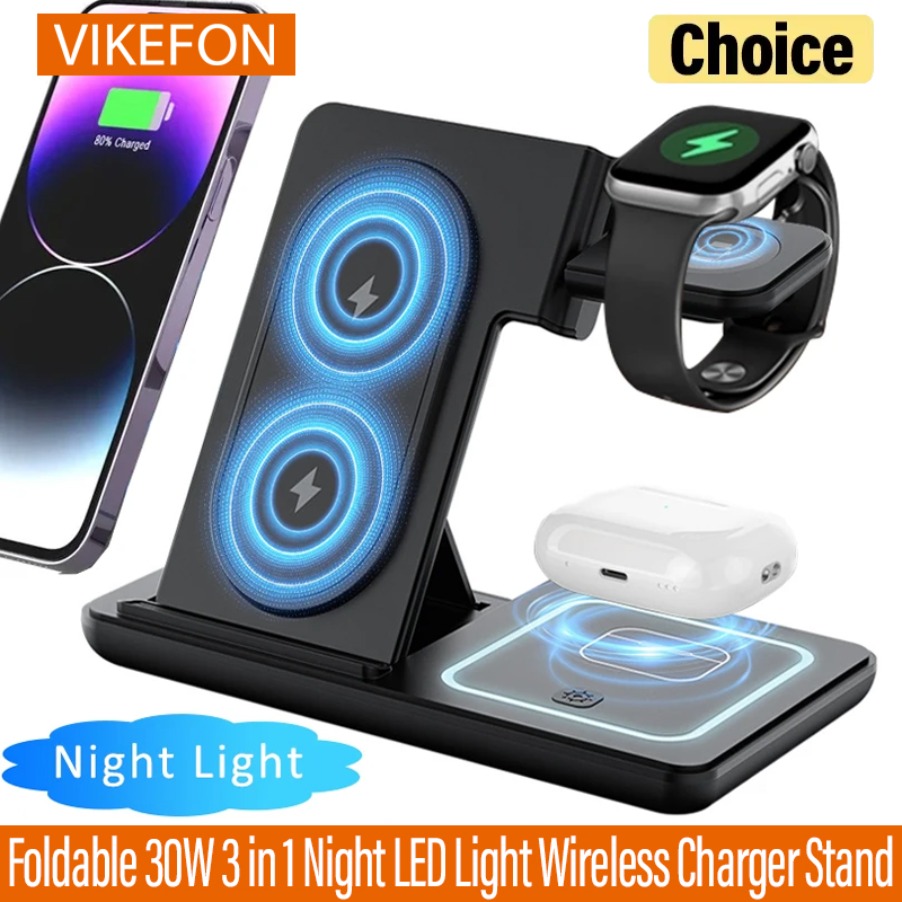 Składana podstawka ładująca 3  – Smart Night Light recenzja i cena