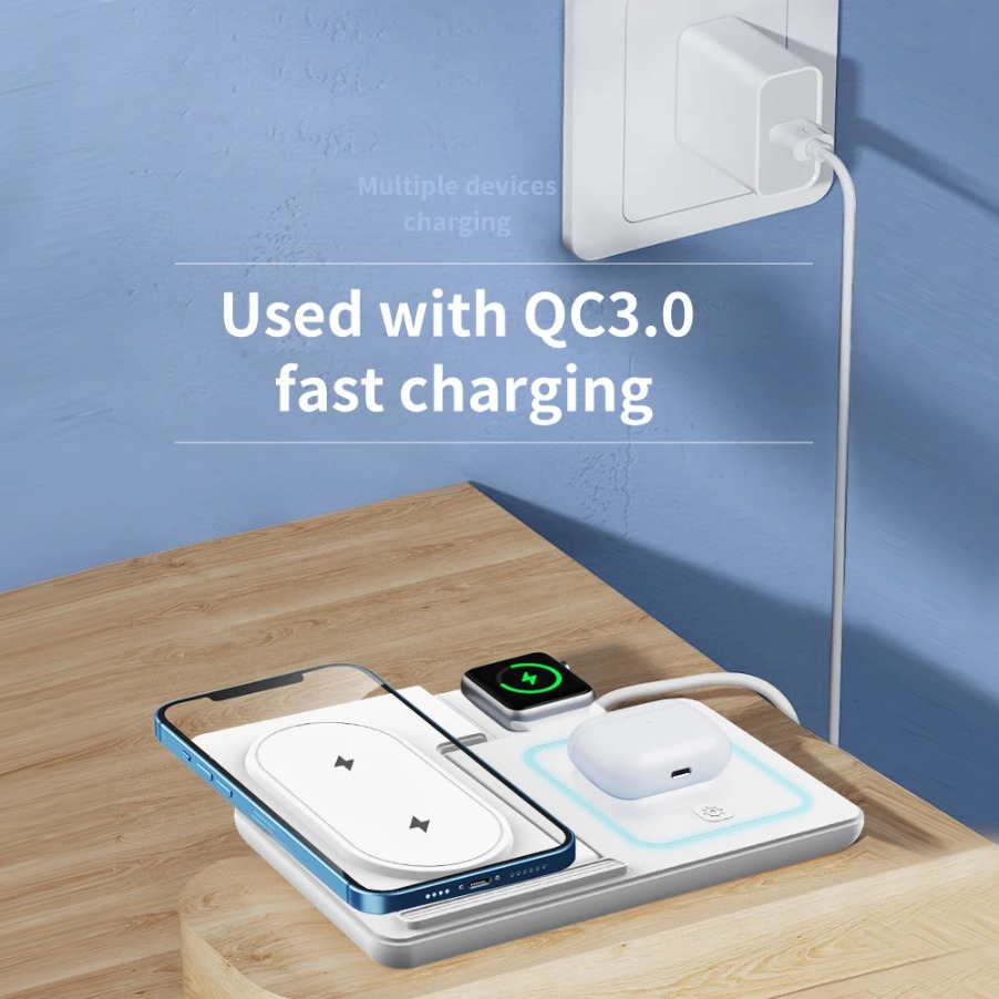 Składana podstawka ładująca 3  – Smart Night Light recenzja i cena