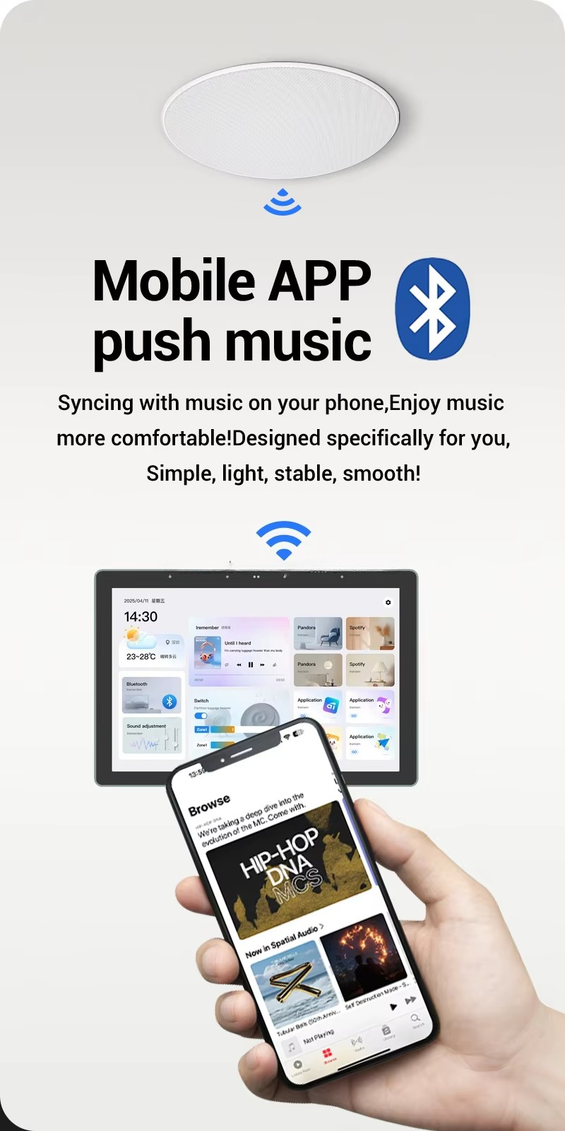 Inteligentny wzmacniacz muzycz – Smart Home Ui recenzja i cena