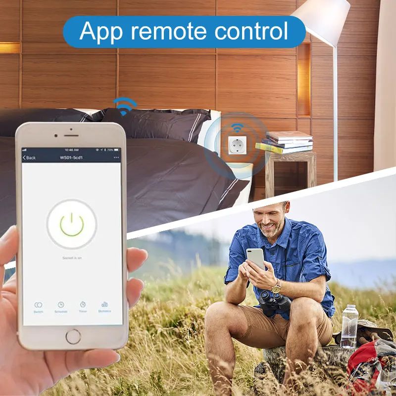 Inteligentne gniazdko WiFi 20A – Smart Home Living Room recenzja i cena