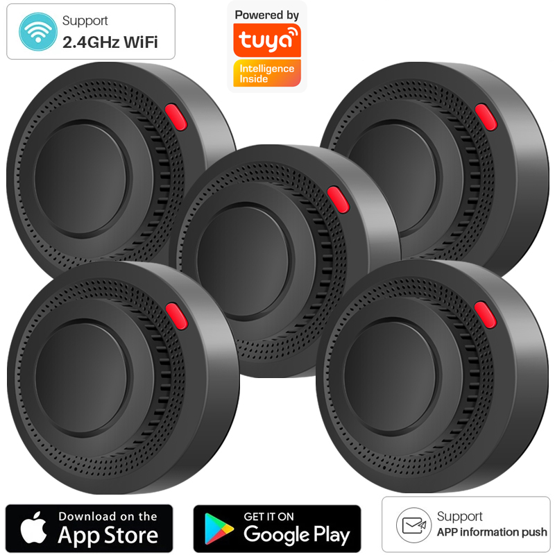 Czujnik dymu WiFi 2.4G, bezprz – Smart Smoke Detector recenzja i cena